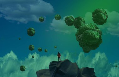 metin için alanı olan soyut kavramsal yaratıcı arkaplan 