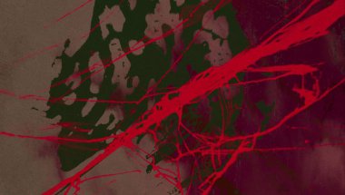 Arkaplanda soyut renkli lekeler