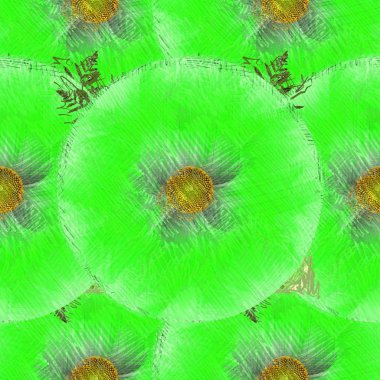 Dağınık tarzda çiçek çizim, grungy arka plan.