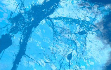 Arkaplanda soyut renkli lekeler