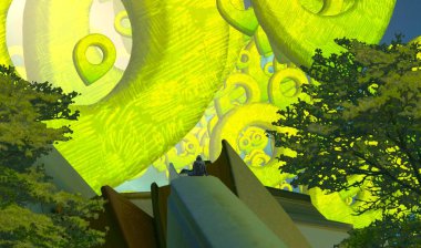 Soyut sanat dokusu. Renkli doku. Modern sanat eserleri. Renkli görüntü. Modern sanat. Çağdaş sanat.