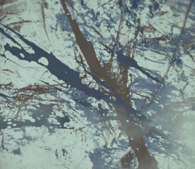 Arkaplanda soyut renkli lekeler               