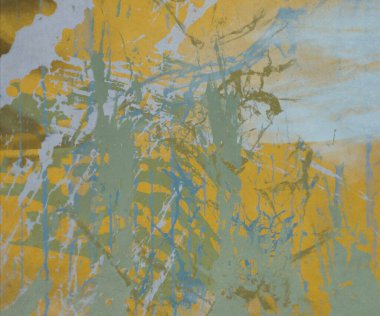 Metin için yeri olan boya lekeleriyle soyut arkaplan