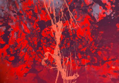 Metin için yeri olan boya lekeleriyle soyut arkaplan