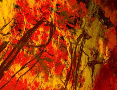 Arkaplanda soyut renkli lekeler