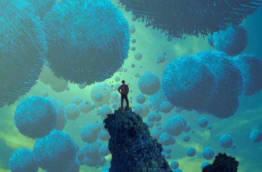 Denizde suyun altında