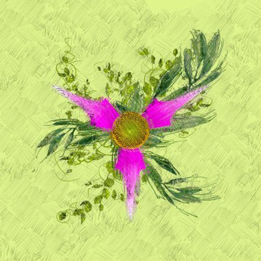 Çiçeklerle soyut arkaplan