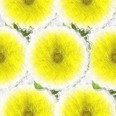 Dağınık tarzda çiçek çizim, grungy arka plan.