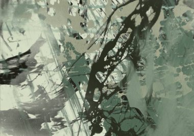 Arkaplanda soyut renkli lekeler