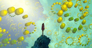 yeşil ve beyaz arkaplan