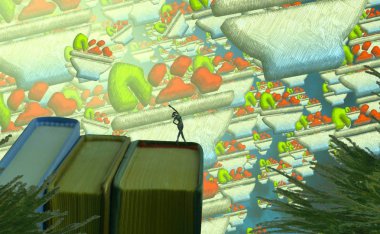 Bahçedeki renkli tablet