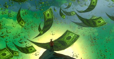 soyut para yaratıcı arka plan