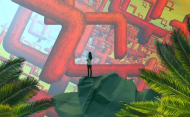 Parktaki Noel ağacı.