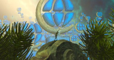 arka üstünde Noel top