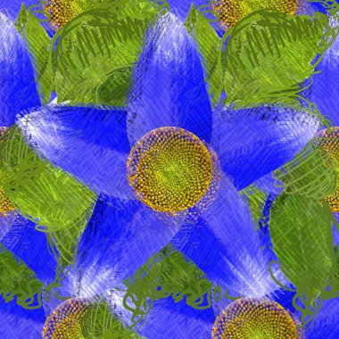 Sulu Boya Dikişsiz desen arka plan