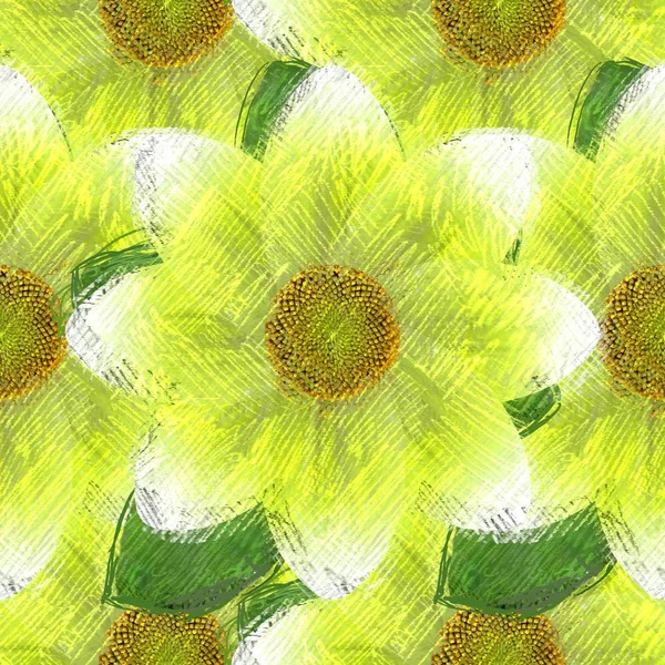 Bezešvé Vzor Květinami Pozadí — Stock fotografie