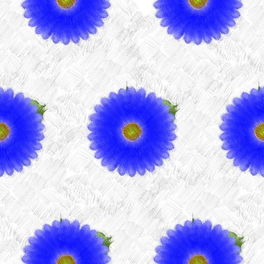 Arka planda çiçekler olan kusursuz desen