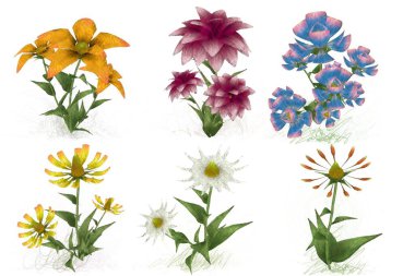 Çiçekli çiçek deseni