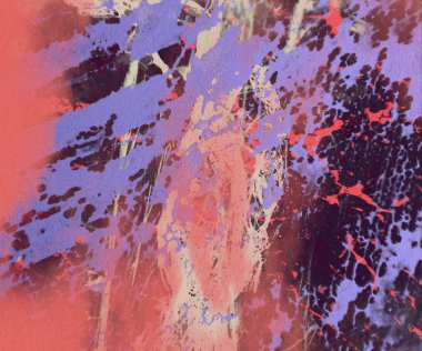 Arkaplanda soyut renkli lekeler