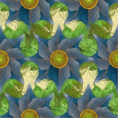 Renkli çiçek doku arka plan 