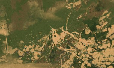 Metin için yeri olan boya lekeleriyle soyut arkaplan