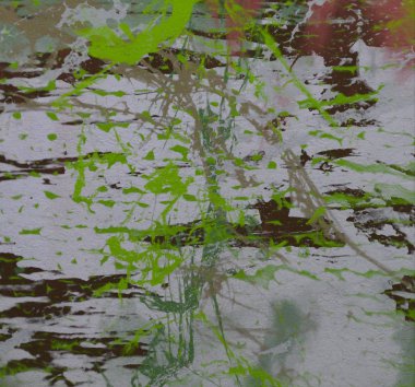 metin için alan ile arka planda soyut renkli lekeler