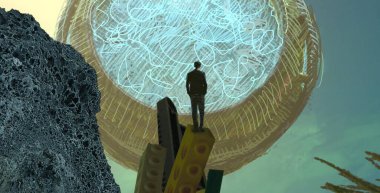 Kumsalda eski bir ampul