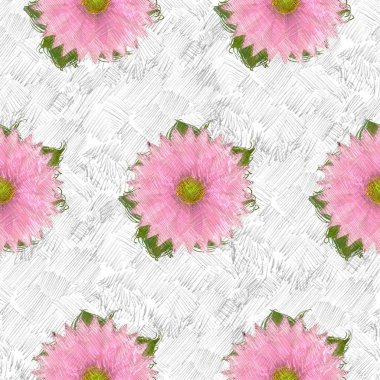 Çiçeklerle kusursuz desen