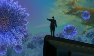 metin için alanı olan soyut kavramsal yaratıcı arkaplan 