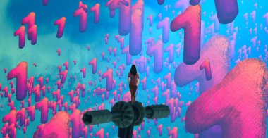 metin için alanı olan soyut kavramsal yaratıcı arkaplan 