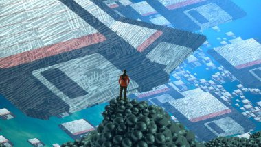 renkli ve beyaz arkaplan