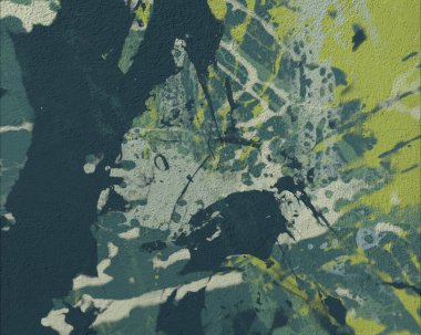 Metin için yeri olan boya lekeleriyle soyut arkaplan       