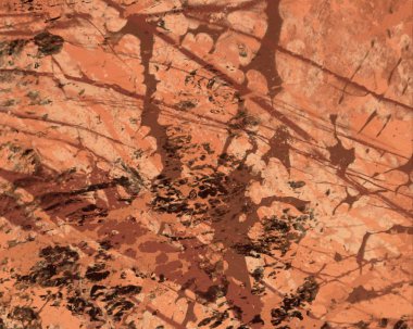 Metin için yeri olan boya lekeleriyle soyut arkaplan