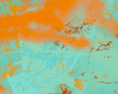 Metin için yeri olan boya lekeleriyle soyut arkaplan