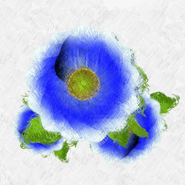 Eskipli arka planda dağınık grungy çiçekler