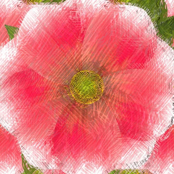 Барвистий Фон Квітковою Текстурою — стокове фото