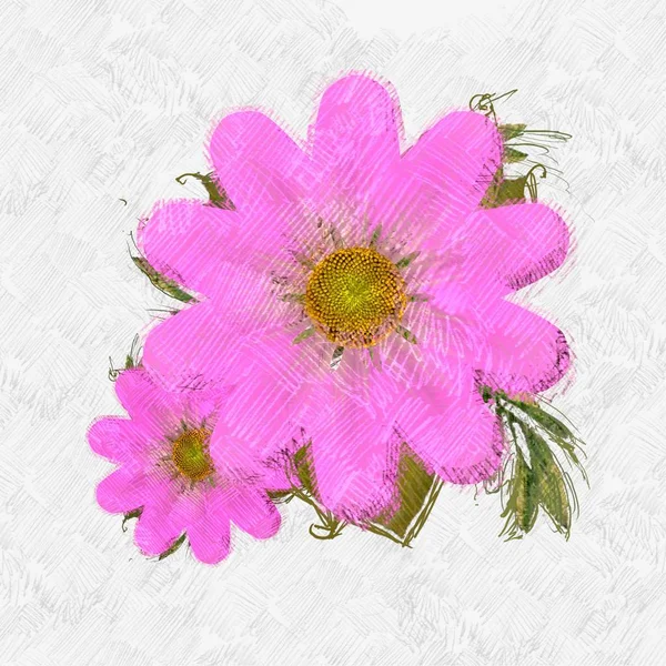 Rommelig Grungy Bloemen Shabby Achtergrond — Stockfoto