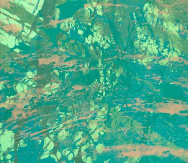 metin için alan ile arka planda soyut renkli lekeler