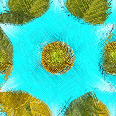 Dağınık tarzda çiçek çizim, grungy arka plan.