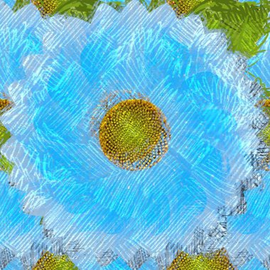 Arka planda çiçekler olan kusursuz desen