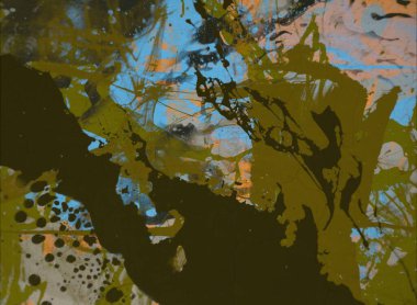 metin için alan ile arka planda soyut renkli lekeler