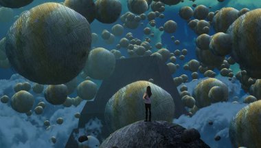 metin için alanı olan soyut kavramsal yaratıcı arkaplan 