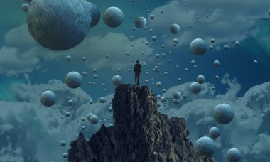 metin için alanı olan soyut kavramsal yaratıcı arkaplan 