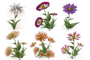 Çiçeklerle kusursuz desen