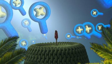 metin için alanı olan soyut kavramsal yaratıcı arkaplan 