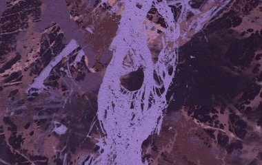 metin için alan ile arka planda soyut renkli lekeler  