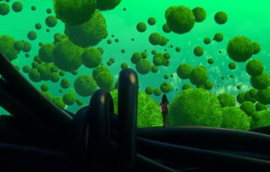 yeşil ve beyaz arkaplan