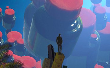 renkli ve kırmızı şarap