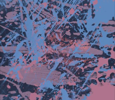 Metin için yeri olan boya lekeleriyle soyut arkaplan