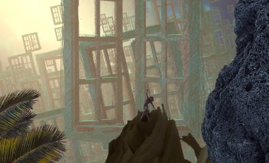 siyah elbiseli kadın